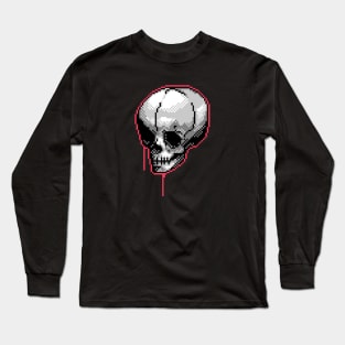 Pixel Skull Long Sleeve T-Shirt